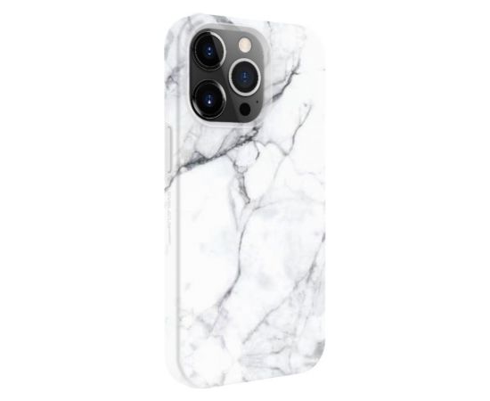 Evelatus  
       Apple  
       iPhone 14 Pro Max Premium Silicone case Customized Print 
     Marble White