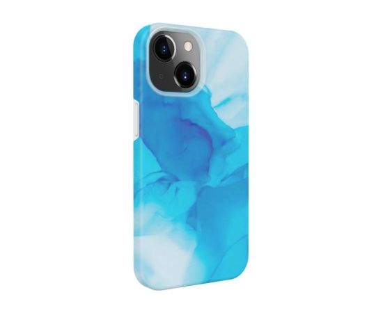 Evelatus  
       Apple  
       iPhone 14 Premium Silicone case Customized Print 
     Blue