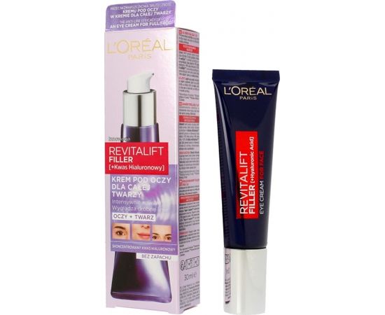 L'oreal L’Oreal Paris Revitalift Filler krem pod oczy dla całej twarzy z kwasem hialuronowym 30ml