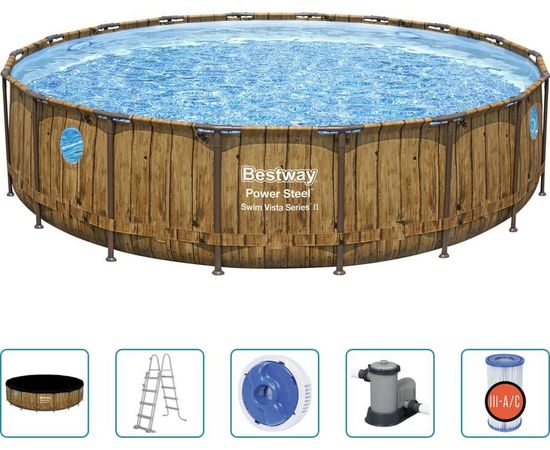 Bestway Pool Power Steel baseins 549x122 cm