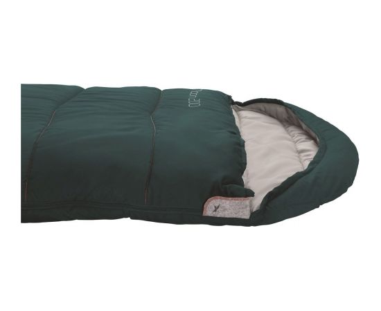 Easy Camp Camp Moon 200 "L", Sleeping Bag, 220 x 80 cm, 2 way open-end - auto lock, L-shape, Teal