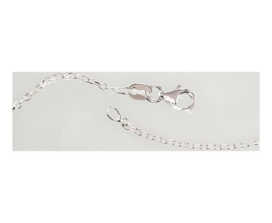 Серебряная цепочка Якорное 1.2 мм, алмазная обработка граней #2400094, Серебро 925°, длина: 55 см, 3.4 гр.