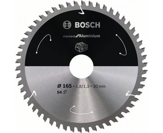 Griešanas disks Bosch Standard for Aluminium 2608837764; 165x30 mm; Z54