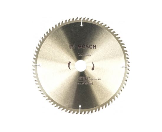 Griešanas disks Bosch Eco for Wood 2608644384; 254x30 mm; Z80
