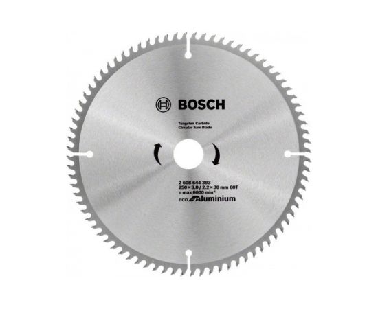 Griešanas disks Bosch Eco for Aluminium 2608644393; 250x30 mm; Z80