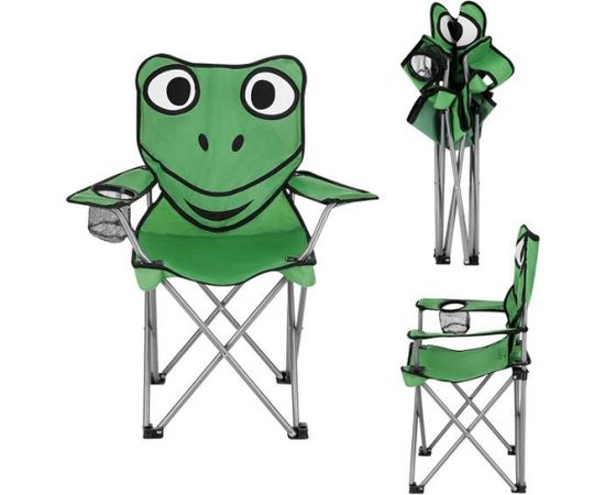 Nils Camp Bērnu ceļojumu krēsls NC3007 FROG CHAIR NILS