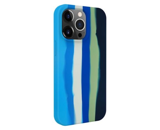 Evelatus  
       Apple  
       iPhone 13 Pro Max Silicone case Multi-Colored 
     Blue
