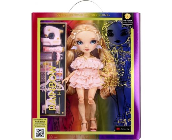 MGA Rainbow High Light Pink Fashion Doll - Victoria Whitman