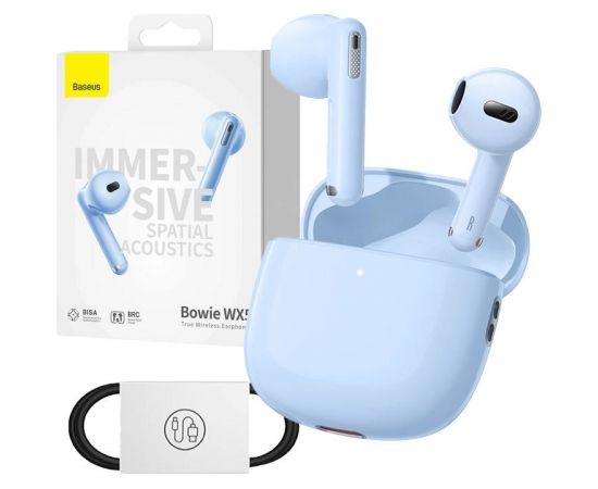 Earphones TWS Baseus Bowie WX5 (blue)