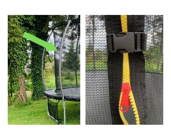 Lean Sport Siatka Wewnętrzna do Trampoliny Sport Max 8ft Zielona