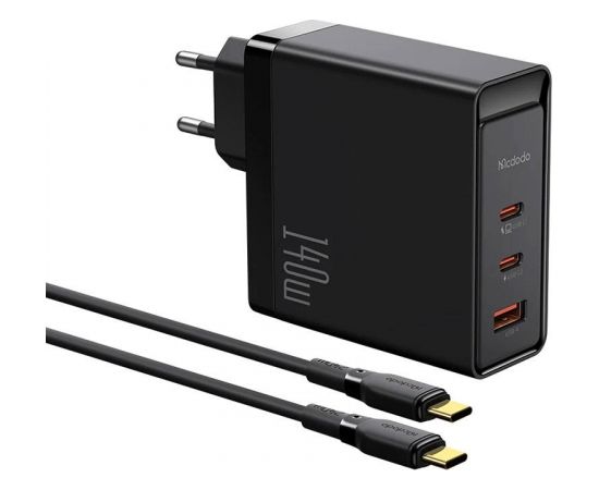 Charger GaN 140W Mcdodo CH-2913, 2x USB-C, USB-A (black)