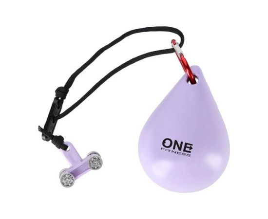 Vingrošanas aplis ar atsvaru OHA02 HULA HOP VIOLET WITH WEIGHT ONE FITNESS