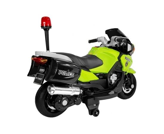 Elektriskais policijas motocikls HZB118, zaļš