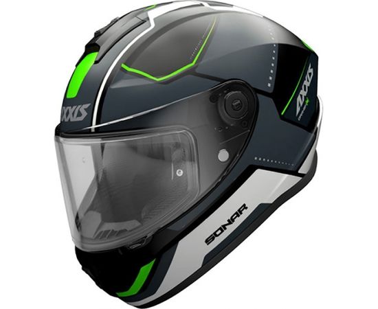 Axxis Helmets, S.a CASCO AXXIS FF112C DRAKEN S SONAR B16 VERDE FLUOR MATE S