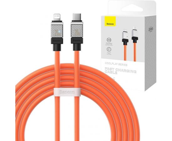 Fast Charging cable Baseus USB-C to Coolplay Series 2m, 20W (orange)