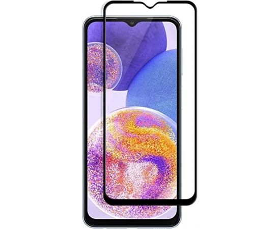 Fusion full glue 5D aizsargstikls pilnam ekrānam Samsung A245 Galaxy A24 4G melns