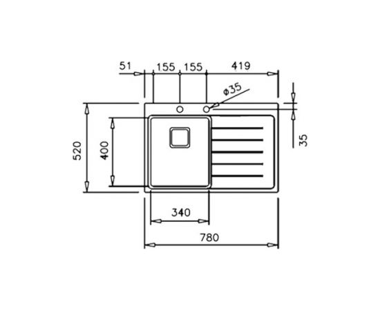 Sink Teka Zenit RS15 1B 1D 78 right