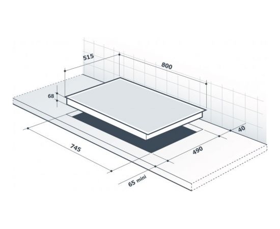 Induction hob De Dietrich DPI7870X