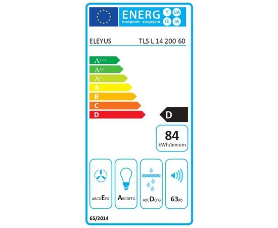 Tvaiku nosūcējs Eleyus TLS L14 200 60WH 960