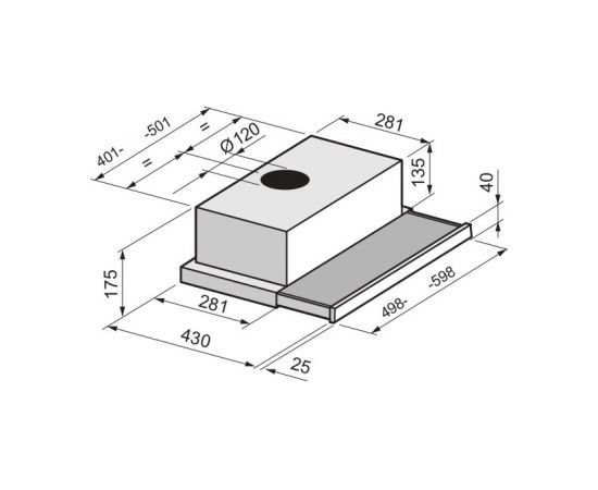 Hood Greentek GTL60-LC28MW