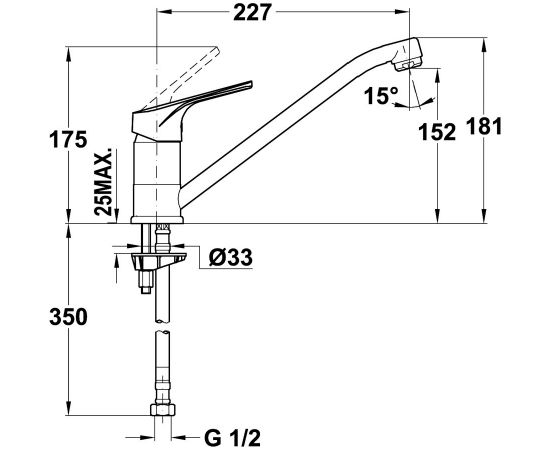 Faucet Teka MTP913 TG, Onyx