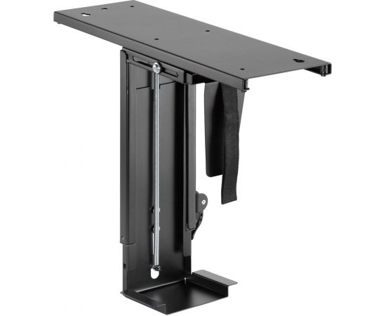 Maclean MC-885 B Under Desk Computer Holder Black Adjustable Max. 10kg.