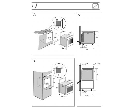 Built-in oven De Dietrich DOP8360G