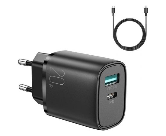 Charger 20W Dual-Port C-L Cable Joyroom L-QP2011 (black)