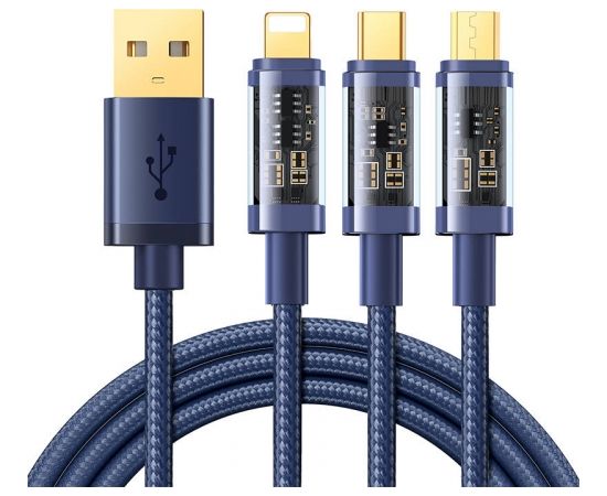 Cable 3w1 3.5A 1.2m Joyroom S-1T3015A5 (blue)