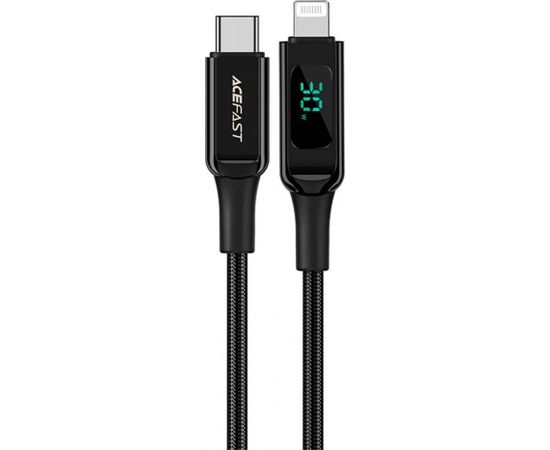 Cable USB-C to Lightning Acefast C6-01, 1.2m (black)