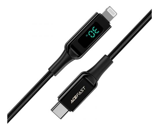 Cable USB-C to Lightning Acefast C6-01, 1.2m (black)