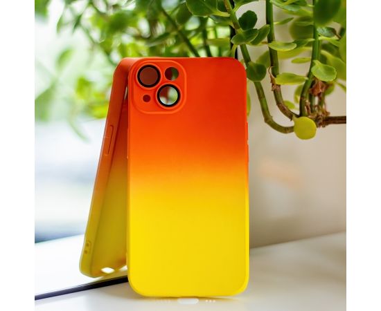 Fusion Neogradient 1 case silikona aizsargapvalks Apple iPhone 11 oranžs dzeltens