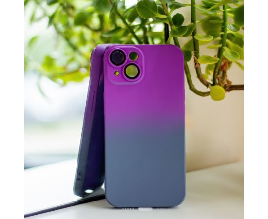 Fusion Neogradient case 2 силиконовый чехол для Samsung A536 Galaxy A53 5G фиолетовый синий