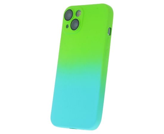 Fusion Neogradient case 3 силиконовый чехол для Samsung A346 Galaxy A34 5G зеленый голубой