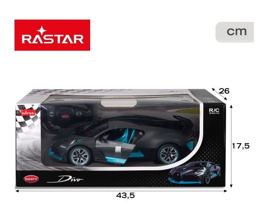 Rastar Радиоуправляемая машина Bugatti Divo (grey) 1:14 6 напр., фары, двери, батарейки, 6+ CB46979