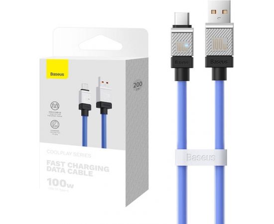 Cable USB do USB-C Baseus CoolPlay 100W 2m (blue)