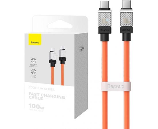 Cable USB-C do USB-C Baseus CoolPlay 100W 1m (orange)