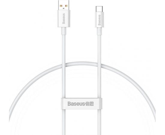 Cable USB do USB-C Baseus Superior 100W 0.25m (white)