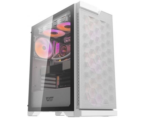 Darkflash DK361 computer case + 4 fans (white)