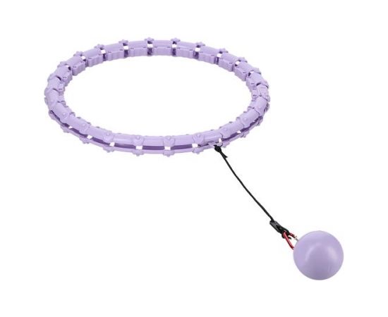 KOMPLEKTS HULA HOOP OHA02 VIOLET AR SVARU ONE FITNESS + VIDUKA ATBALSTS BR160