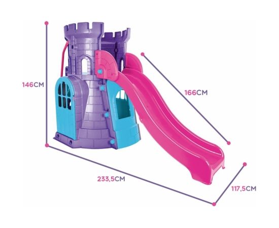 WOOPIE Pils tornis ar slīdkalniņu