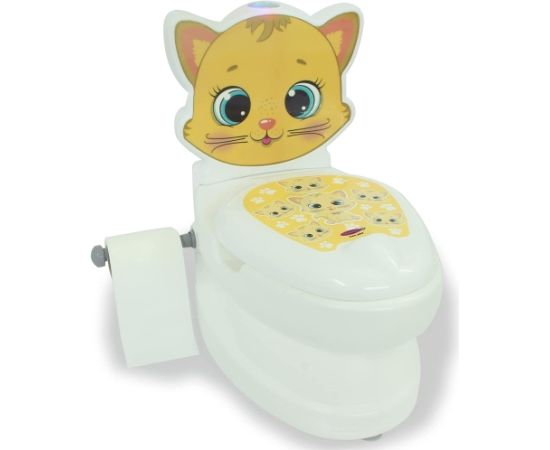 Jamara My Little Toilet Cat, Potty (White/Multicolored)