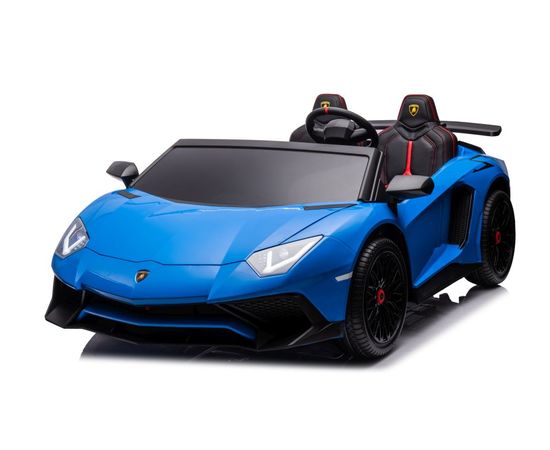 Lamborghini XXL A8803 divvietīgs elektriskais automobilis, zils