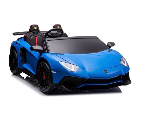 Lamborghini XXL A8803 divvietīgs elektriskais automobilis, zils