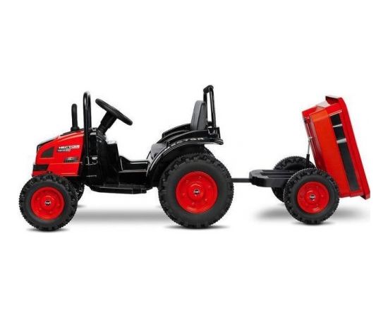 Toyz TOYZ-7141 traktors, sarkans Vienvietīgais bērnu elektromobilis