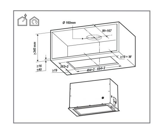 Hood De Dietrich DHG1542X