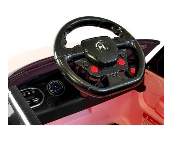 Lean Cars HL1638 divvietīgs elektromobilis bērniem, rozā