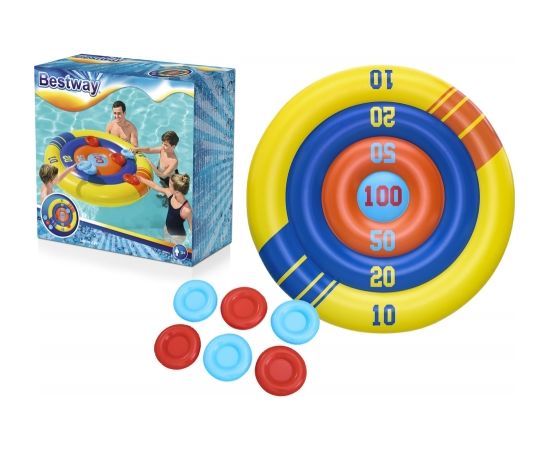 Inflatable Pool Game Arcade Shield, Frisbee 140 cm Bestway 52566