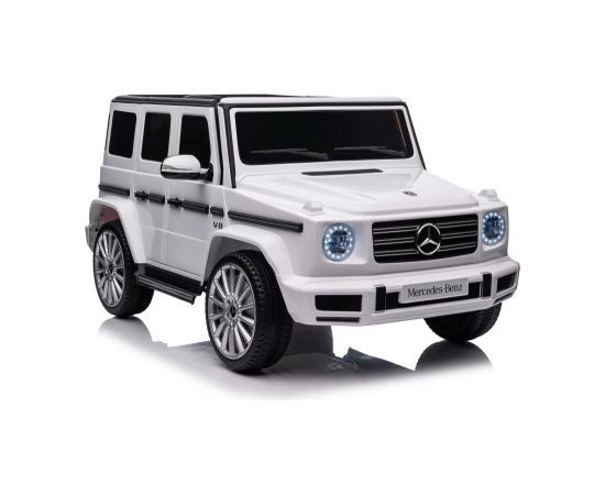 Mercedes G500 XMX627 elektromobilis, balts