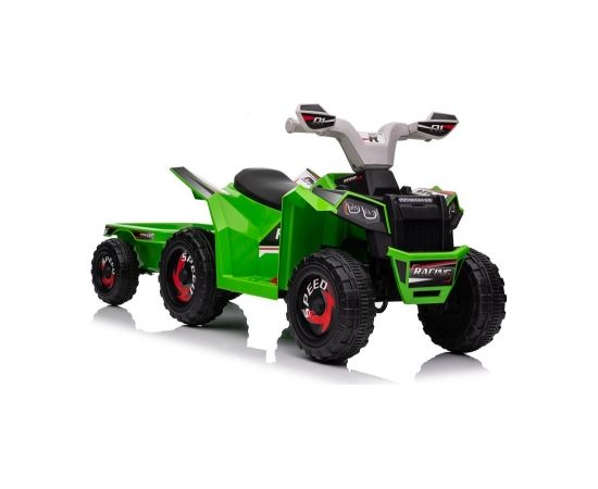 Lean Cars XMX630T Green Battery Quad Bike With Trailer